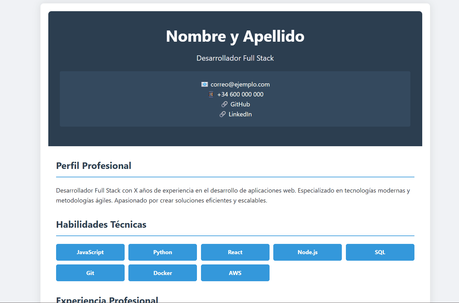 Vista previa de la Plantilla Minimalista